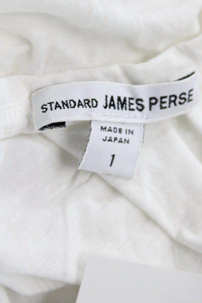 Standard James Perse Women Basic Sleeveless Scoop Neck Cotton Tank Size 1