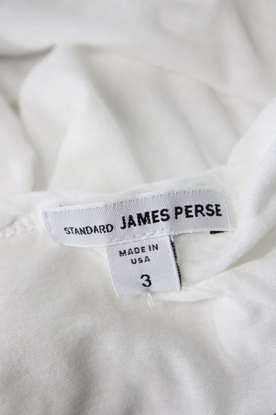 Standard James Perse Womens Basic White Cotton Scoop Neck Sleeveless Tank Size 3