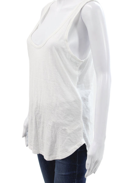 Standard James Perse Womens Basic White Cotton Scoop Neck Tank Size 2