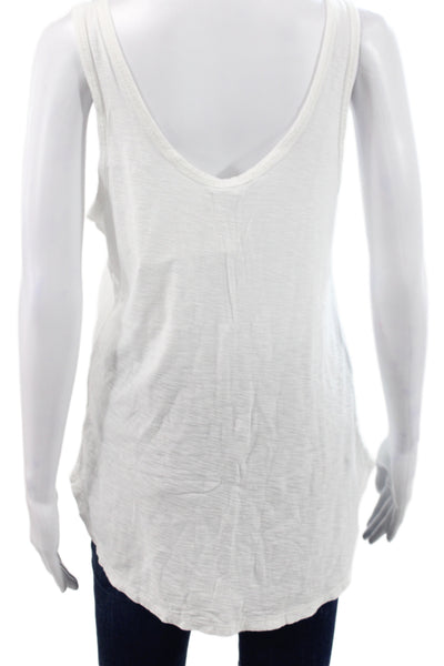 Standard James Perse Womens Basic White Cotton Scoop Neck Tank Size 2