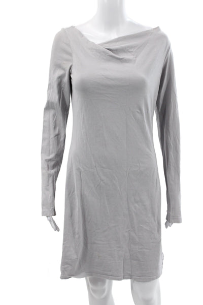 Standard James Perse Womens T-Shirt Dress Gray Cowl Neck Long Sleeve Size 3