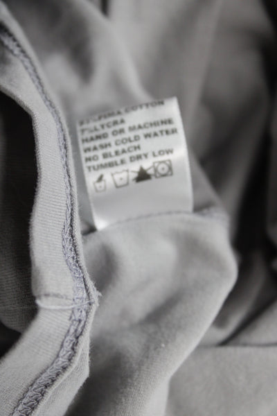 Standard James Perse Womens T-Shirt Dress Gray Cowl Neck Long Sleeve Size 3