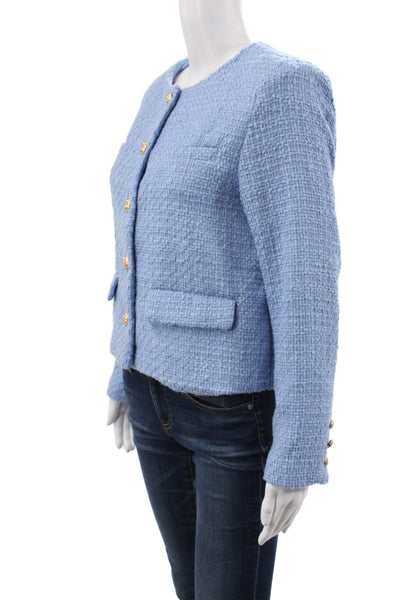 Robertson + Rodeo Women Basic Jacket Blue Button Long Sleeve Size S
