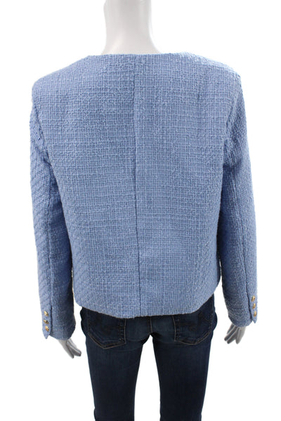Robertson + Rodeo Women Basic Jacket Blue Button Long Sleeve Size S