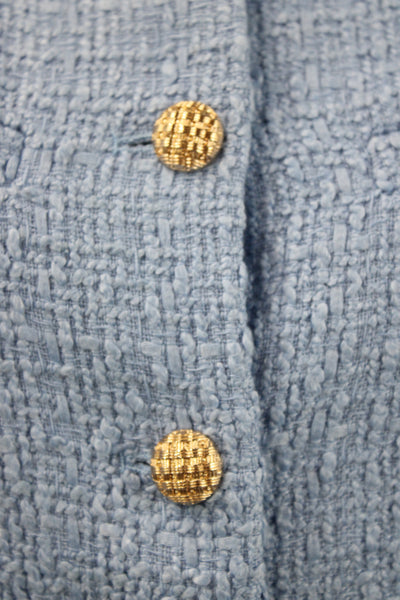 Robertson + Rodeo Women Basic Jacket Blue Button Long Sleeve Size S