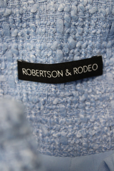 Robertson + Rodeo Women Basic Jacket Blue Button Long Sleeve Size S