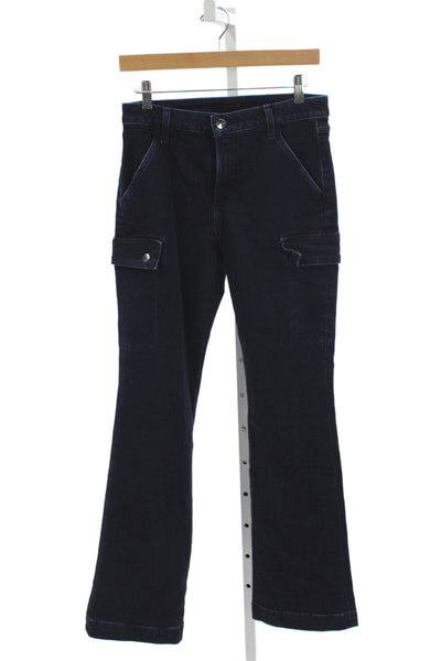 Joes Women Bootcut Jeans High Rise Blue Cotton Button Fly Size 27