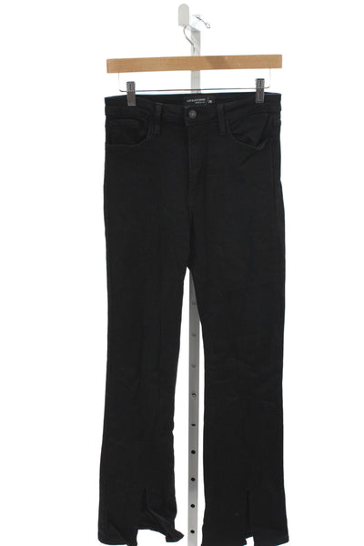 Just Black Denim Womens Black Flared Jeans Size 28