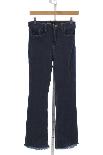 Just Black Denim Womens Black Flared Jeans Size 28