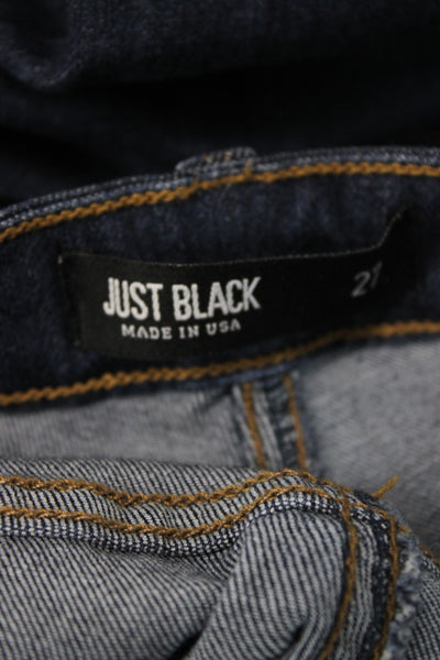 Just Black Denim Womens Black Flared Jeans Size 28