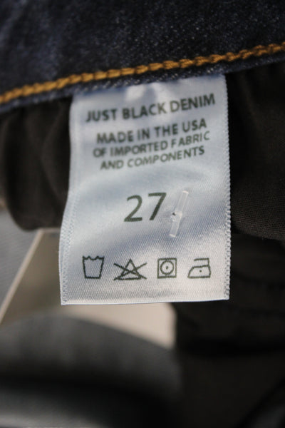 Just Black Denim Womens Black Flared Jeans Size 28