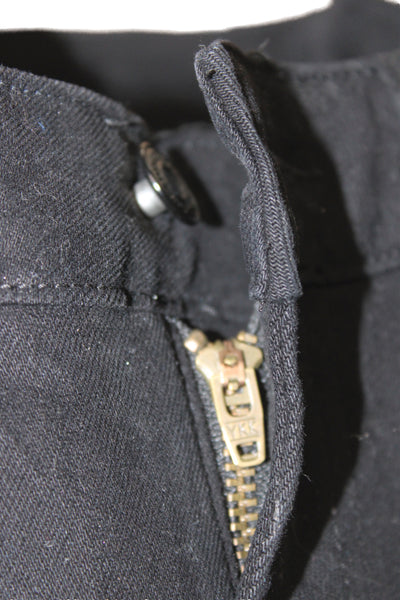 Flying Monkey Women Black Flared Jeans High Rise Button Size 26