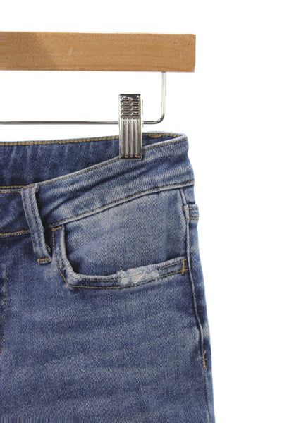 Vervet Womens Cropped Blue Jeans Mid Rise 25 Inseam Size 26