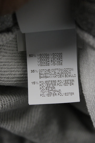 Brunello Cucinelli Womens Glitter Print Elastic Jogger Sweatpants Silver Size 10