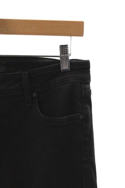 Just Black Denim Womens Black Cropped High Rise Jeans Size 29