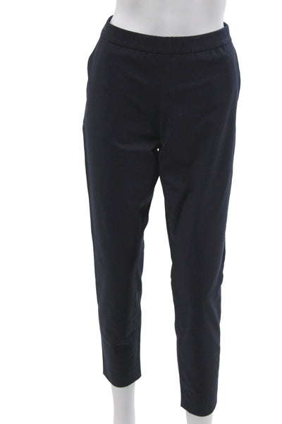 Lafayette 148 New York Women Ankle Pants Blue Cotton Size M