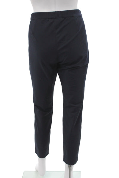 Lafayette 148 New York Women Ankle Pants Blue Cotton Size M