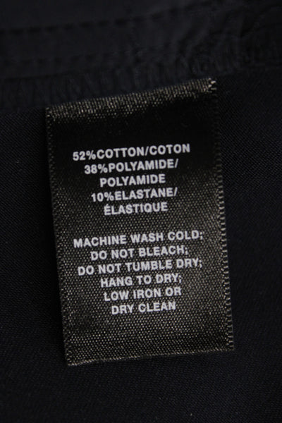 Lafayette 148 New York Women Ankle Pants Blue Cotton Size M