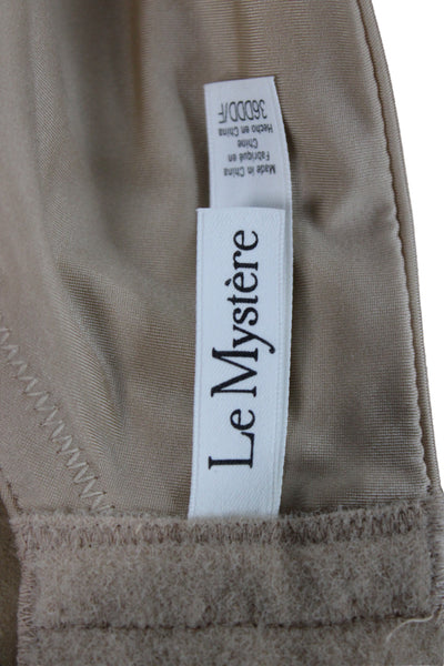 Le Mystère Womens Lace Detail Full Coverage Smoother Bra Beige Size 36DDD