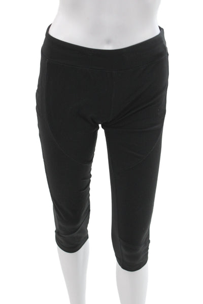 Alo Womens Capri Leggings Black Athleisure Pull On Size XS