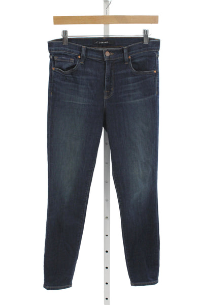 J Brand Womens Skinny Blue Jeans High Rise Button 26 Inseam Size 28