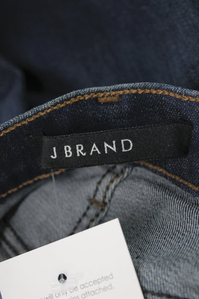 J Brand Womens Skinny Blue Jeans High Rise Button 26 Inseam Size 28
