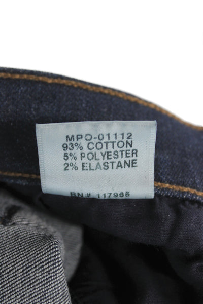 J Brand Womens Skinny Blue Jeans High Rise Button 26 Inseam Size 28