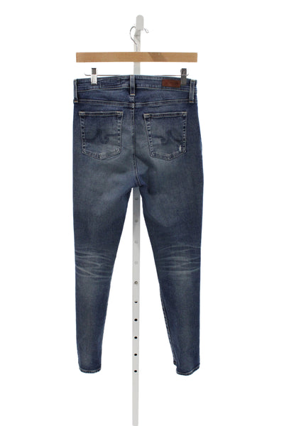 J Brand Womens Skinny Blue Jeans High Rise Button 26 Inseam Size 28