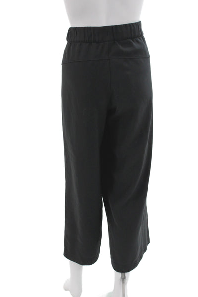 Lululemon Womens Cropped Black Polyester Drawstring Pants Size 10