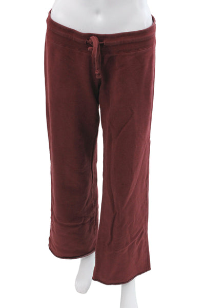John Galt Womens Red Sweatpants Drawstring Cotton Size S