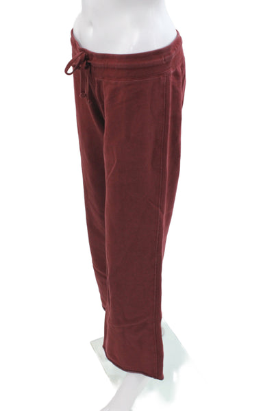 John Galt Womens Red Sweatpants Drawstring Cotton Size S