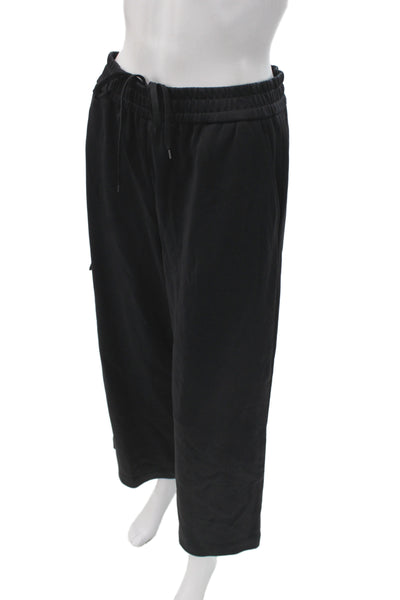 Tibi Women Cargo Pants Black Cotton Drawstring Size XS