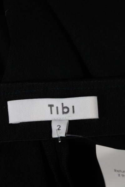 Tibi Women Ankle Black Pants Zip Inseam 26 Size 2