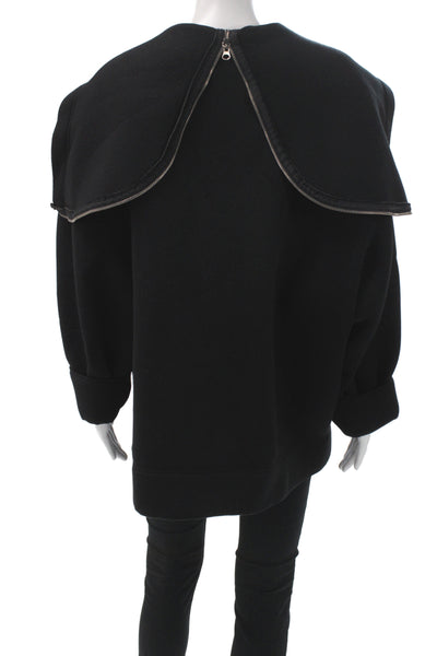 The Frankie Shop Women Basic Jacket Black Zip Long Sleeve Size S