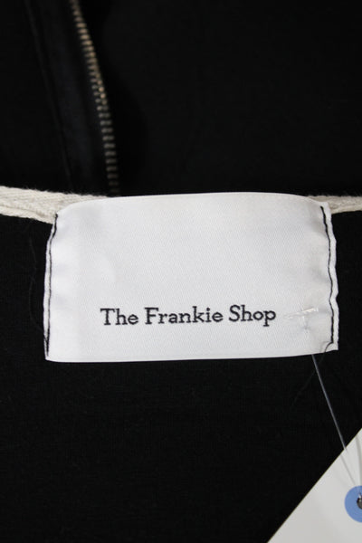 The Frankie Shop Women Basic Jacket Black Zip Long Sleeve Size S