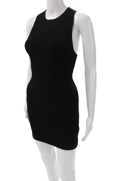 Babaton Womens Bodycon Black Sleeveless Crew Neck Mini Dress Size XS