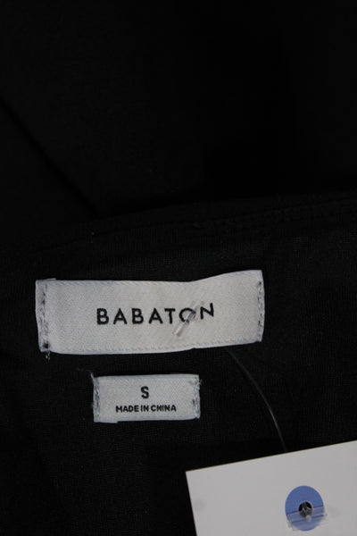 Babaton Womens Black Off the Shoulder Bodycon Dress Zip Above Knee Size S