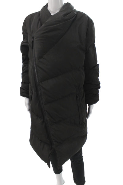 Carbon 38 Women Basic Jacket Black Zip Polyester Long Sleeve Size M