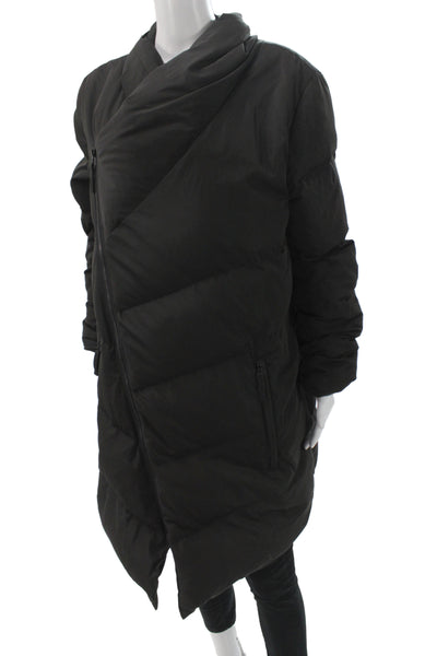 Carbon 38 Women Basic Jacket Black Zip Polyester Long Sleeve Size M