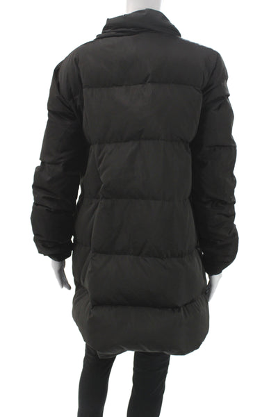 Carbon 38 Women Basic Jacket Black Zip Polyester Long Sleeve Size M