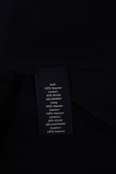 Elizabeth & James Women Black Slip Dress Scoop Neck Short Sleeveless Size XS