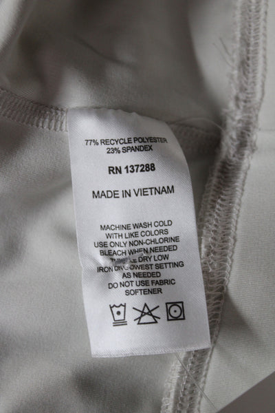 Year Of Ours Womens V Neck Sports Bra White Size Extra Small