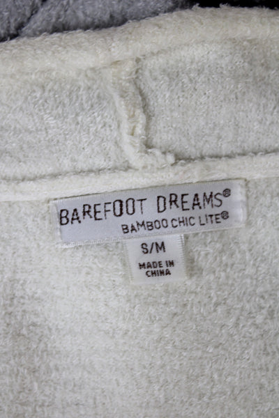 Barefoot Dreams Women Cardigan V-Neck Long Sleeve Gray Size S