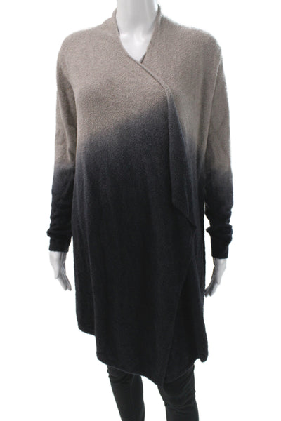Barefoot Dreams Womens Bamboo V-Neck Long Sleeve Cardigan Beige Size S