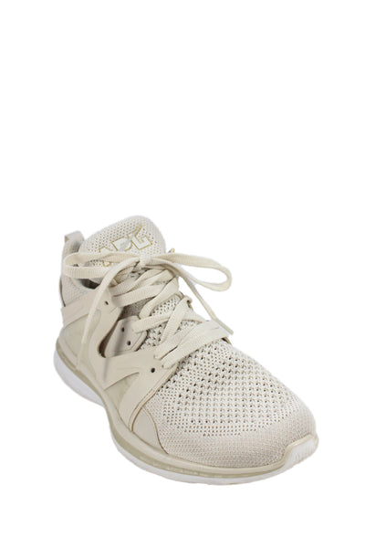 APL Womens Ascend Lace Up Sneakers Beige Size 9.5