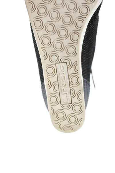 Linea Paolo Womens High-Top Lace-Up Zippered Sneakers Black Size 6
