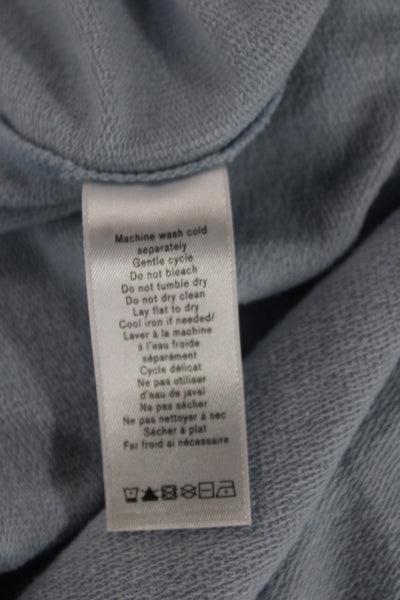 Rag & Bone Jean Womens Blue Cotton Crew Neck Basic T-Shirt 3/4 Sleeve Size 2XS