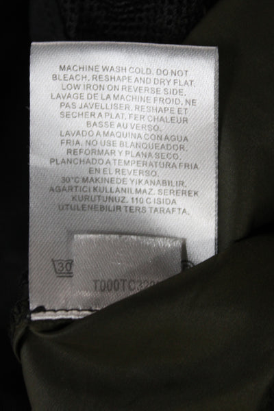 Tibi Womens Cargo Pants Green Camo Pull On Size XS