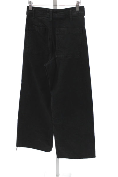 Zara Womens Black High Rise Straight Jeans 30 Inseam Size 4
