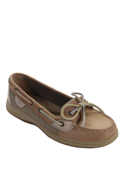 Sperry Womens Leather Angelfish Boat Shoes Brown Size 7.5 Medium